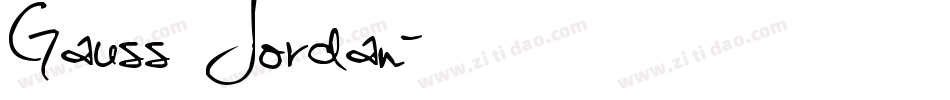 Gauss Jordan字体转换